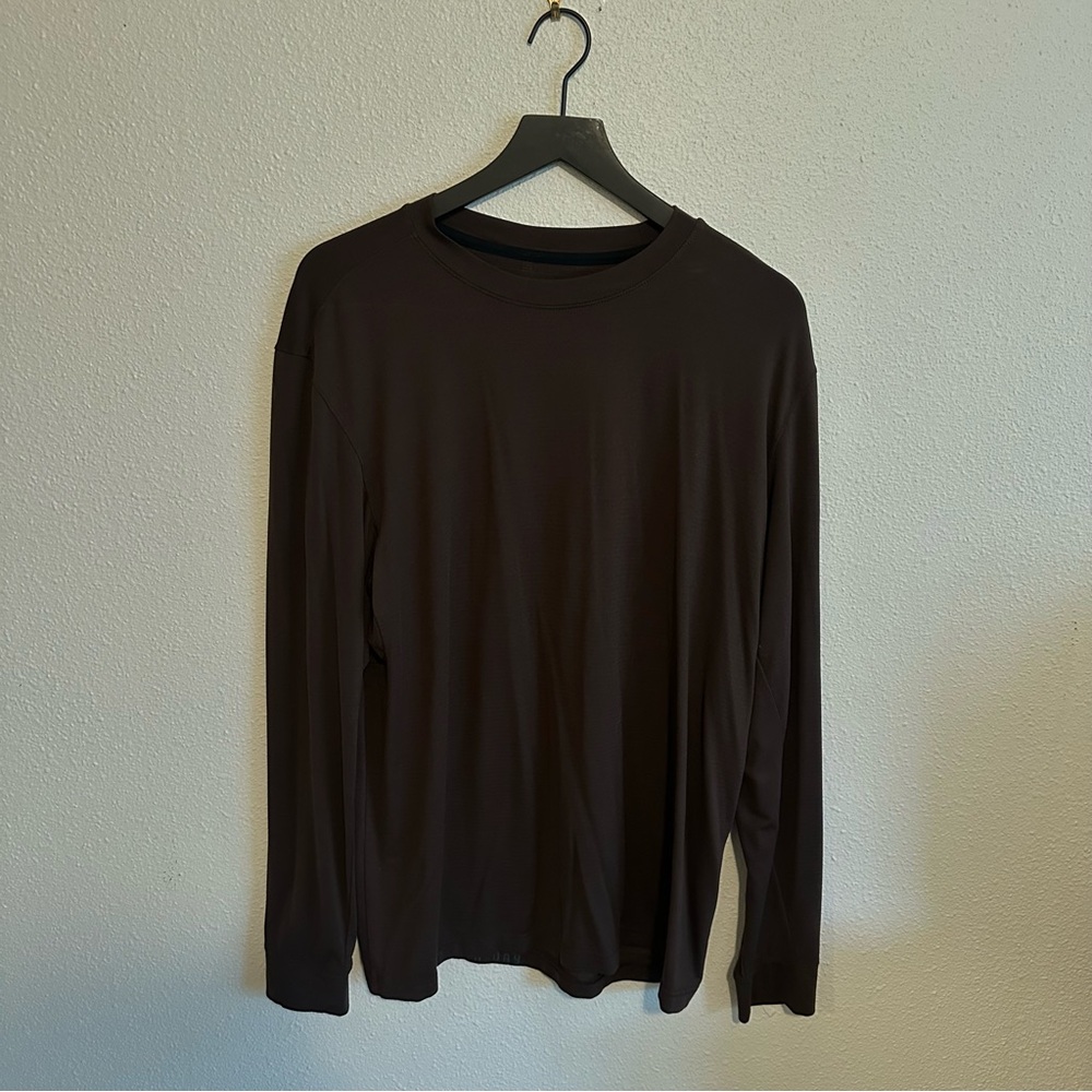 Men's brown Lululemon Long Sleeve Shirt